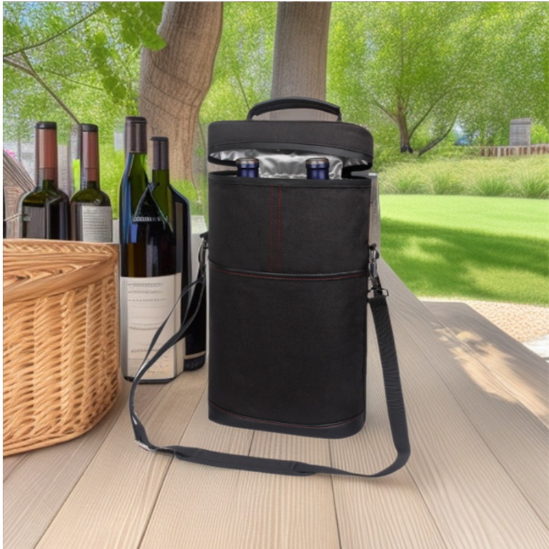 Wine Beer Holder - Sac isotherme portable pour vin d'extérieur,