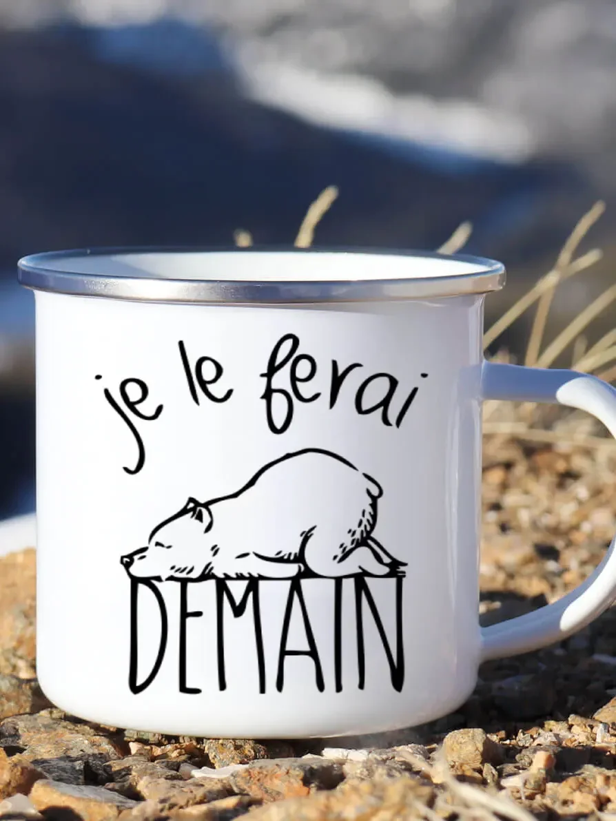 Beer And Wine Festival - Tasse à café en émail avec