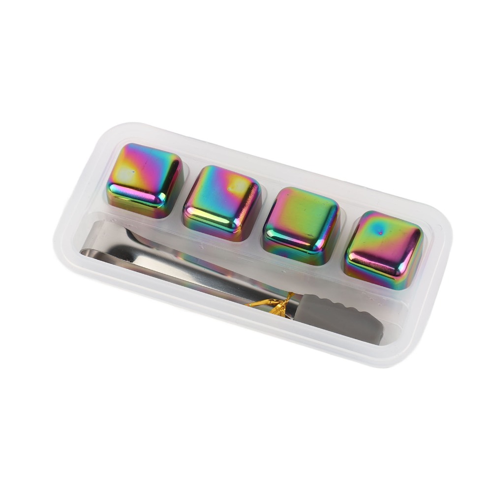 Whiskey Stone Set - Cubes de glace réutilisables en acier