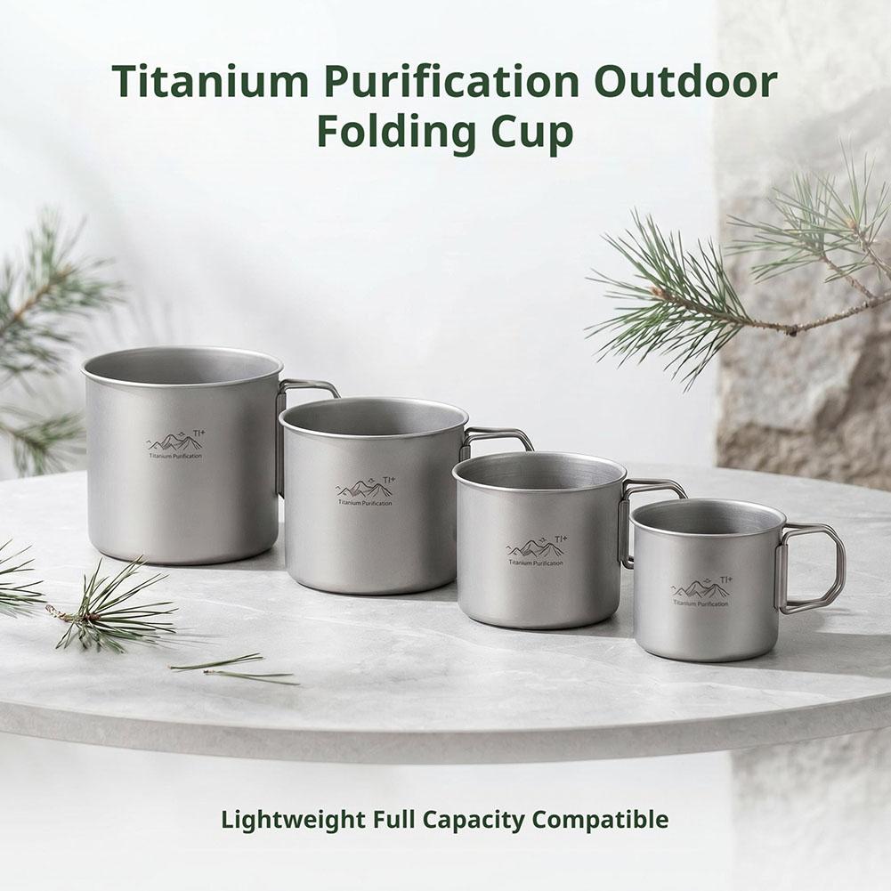 Beer Mug Handled - Tasse de camping en acier inoxydable