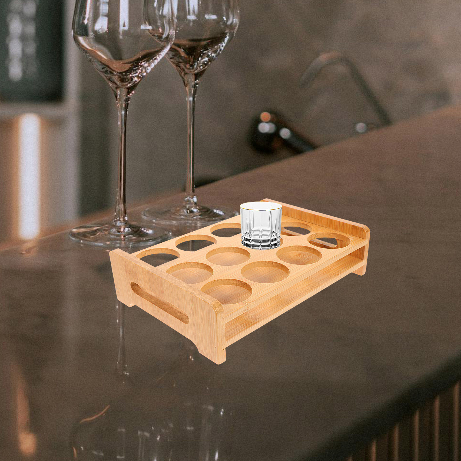 Wine Beer Holder - Support de Présentation Polyvalent pour Verres