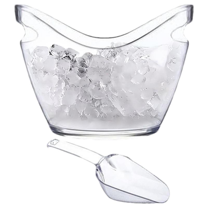 Ice Bucket Silver - Seau à glace transparent, baignoire à