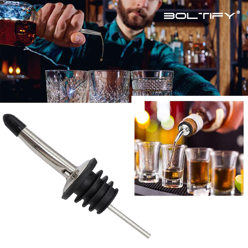 Wine Beer Liquor - BOLTIFY Becs verseurs argentés pour spiritueux,