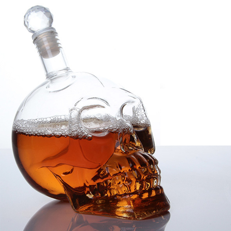 Wine Beer And Spirits - Décanteur tête de mort créatif, bouteille