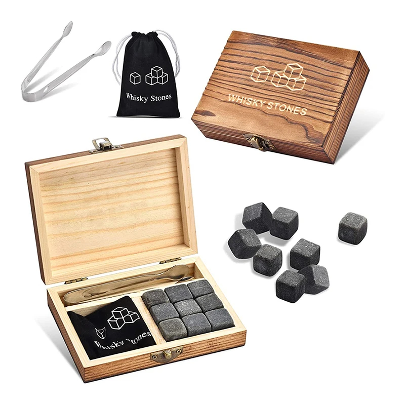 Whiskey Stone Set - Coffret Cadeau Pierres à Whisky 9