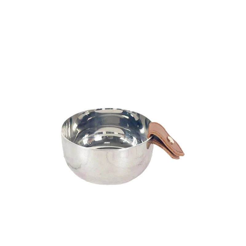 Ice Bucket Silver - Seau à glace moderne en cuir
