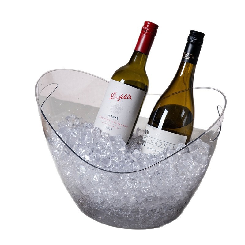 Wine Beer Holder - Seau à glace transparent 8L grande