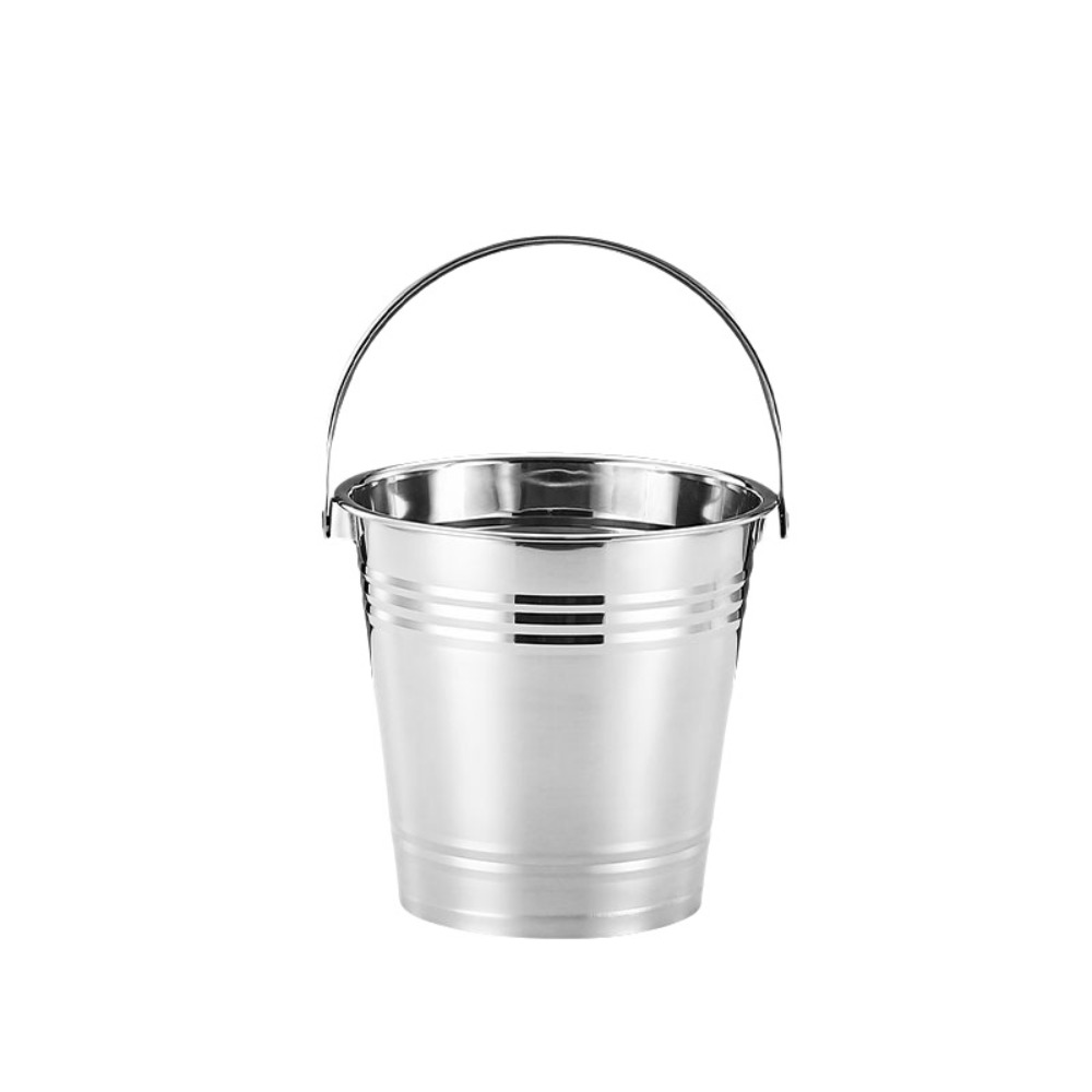 Ice Bucket Silver - Seau à glace multifonctionnel en acier