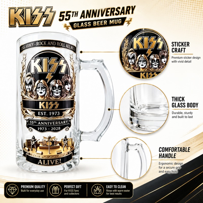 Chope à bière KISS Rock Band 5 - Beer Mug Handled avis et prix
