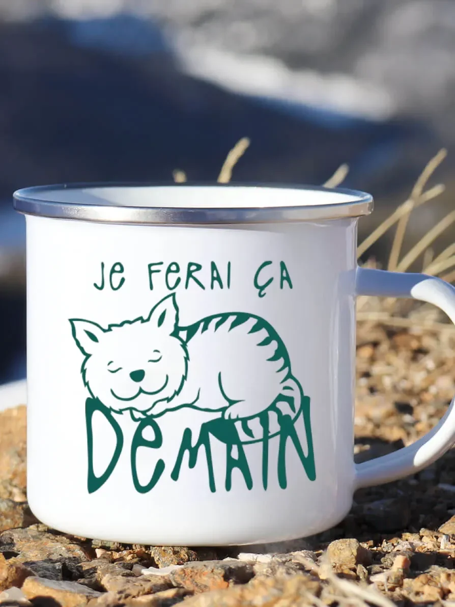 Tasse à café en émail avec poi - Beer And Wine Festival avis et prix
