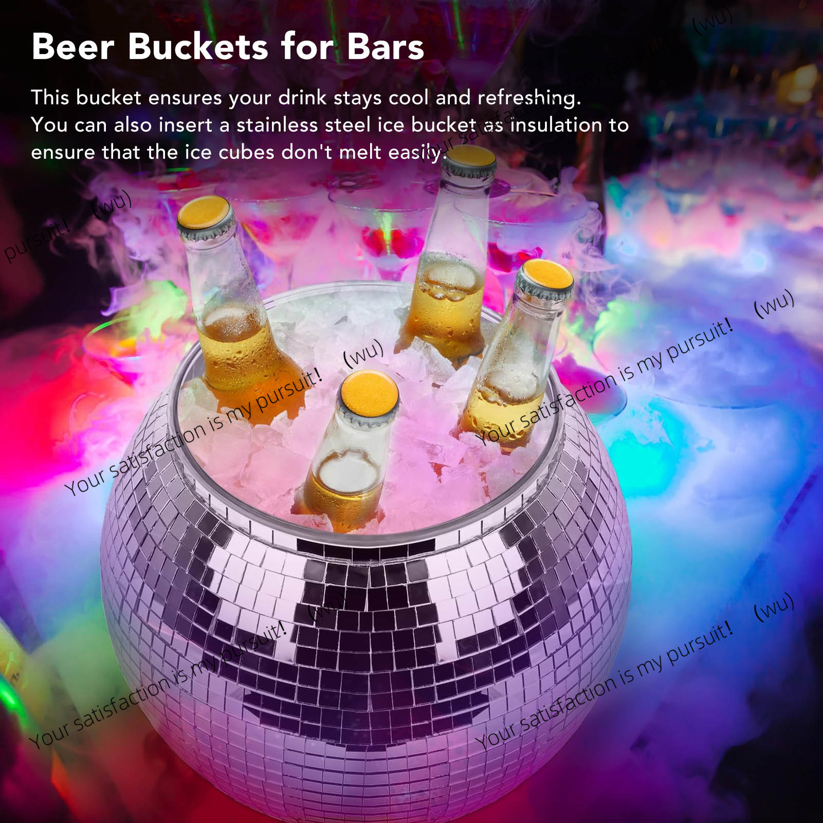 Seau à glace en plastique gran - Ice Bucket Silver avis et prix
