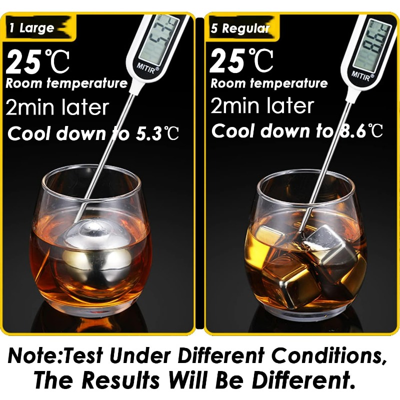 Boules de glace en acier inoxy - Whiskey Stone Set avis et prix