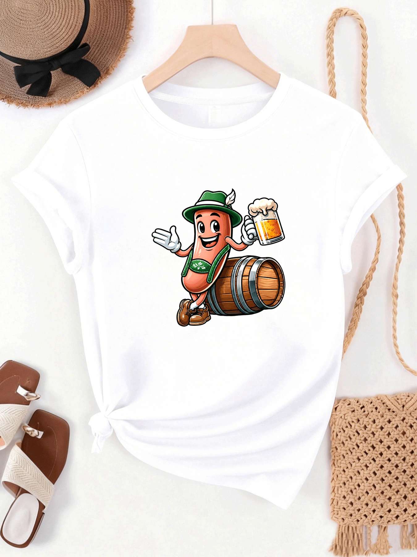 【MYJ062655】T-shirt pour femmes - Beer And Wine Festival avis et prix