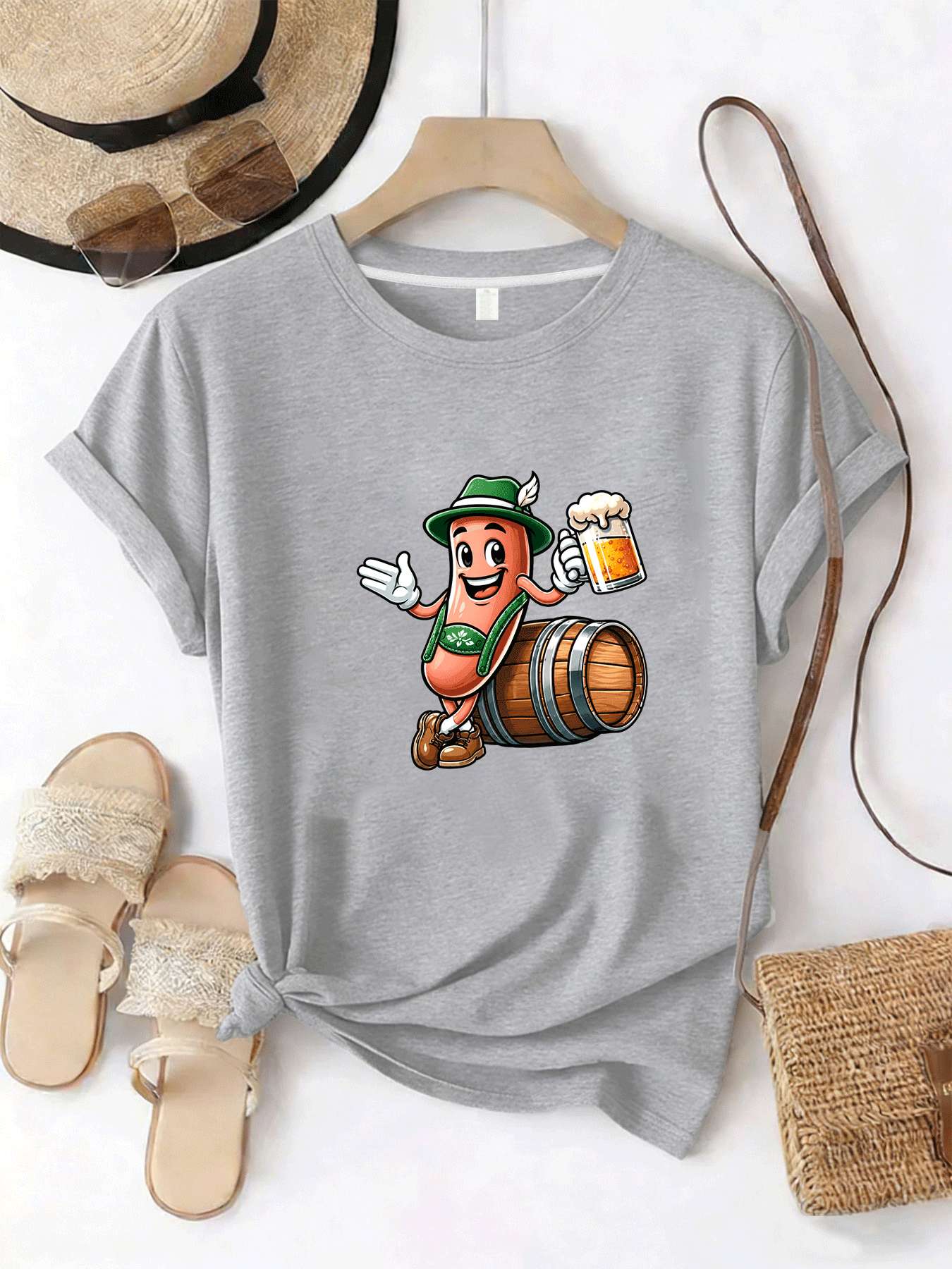 【MYJ062655】T-shirt pour femmes - Beer And Wine Festival avis et prix