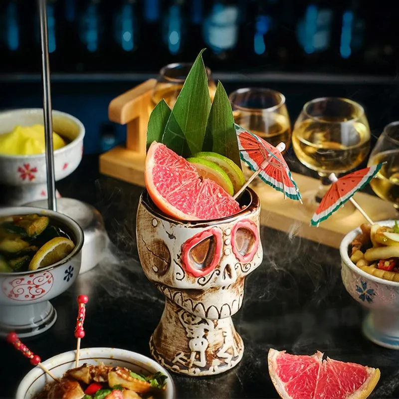 Verre à Cocktail crâne de fête - Wine Mix With Beer avis et prix