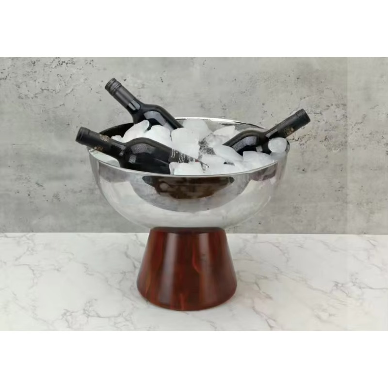 Seau à glace en bois massif su - Ice Bucket Silver avis et prix