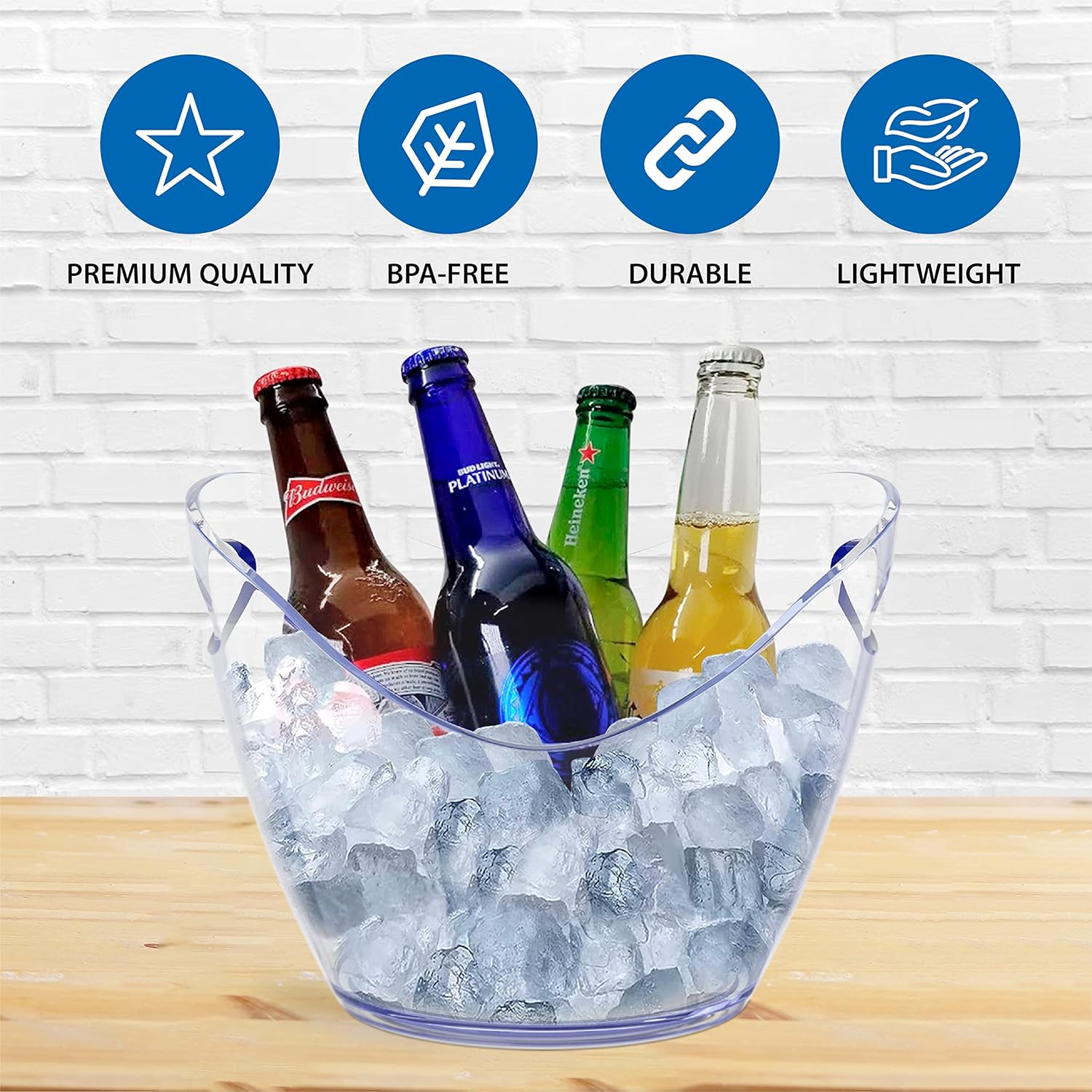 Lot de 5 seaux à glace incassa - Wine Beer Holder avis et prix
