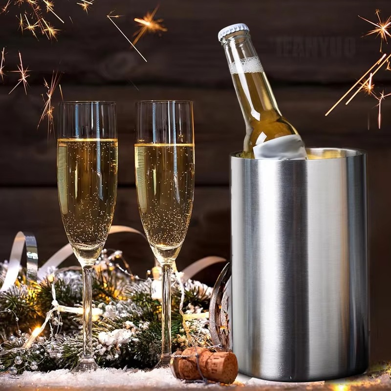 Seau à glace isotherme en acie - Ice Bucket Silver avis et prix