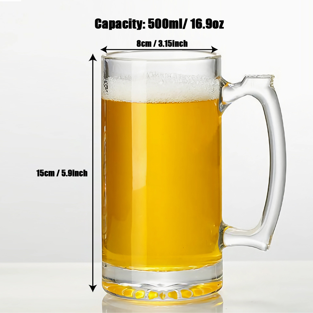 Verre à bière personnalisé 500 - Beer Mug Handled avis et prix