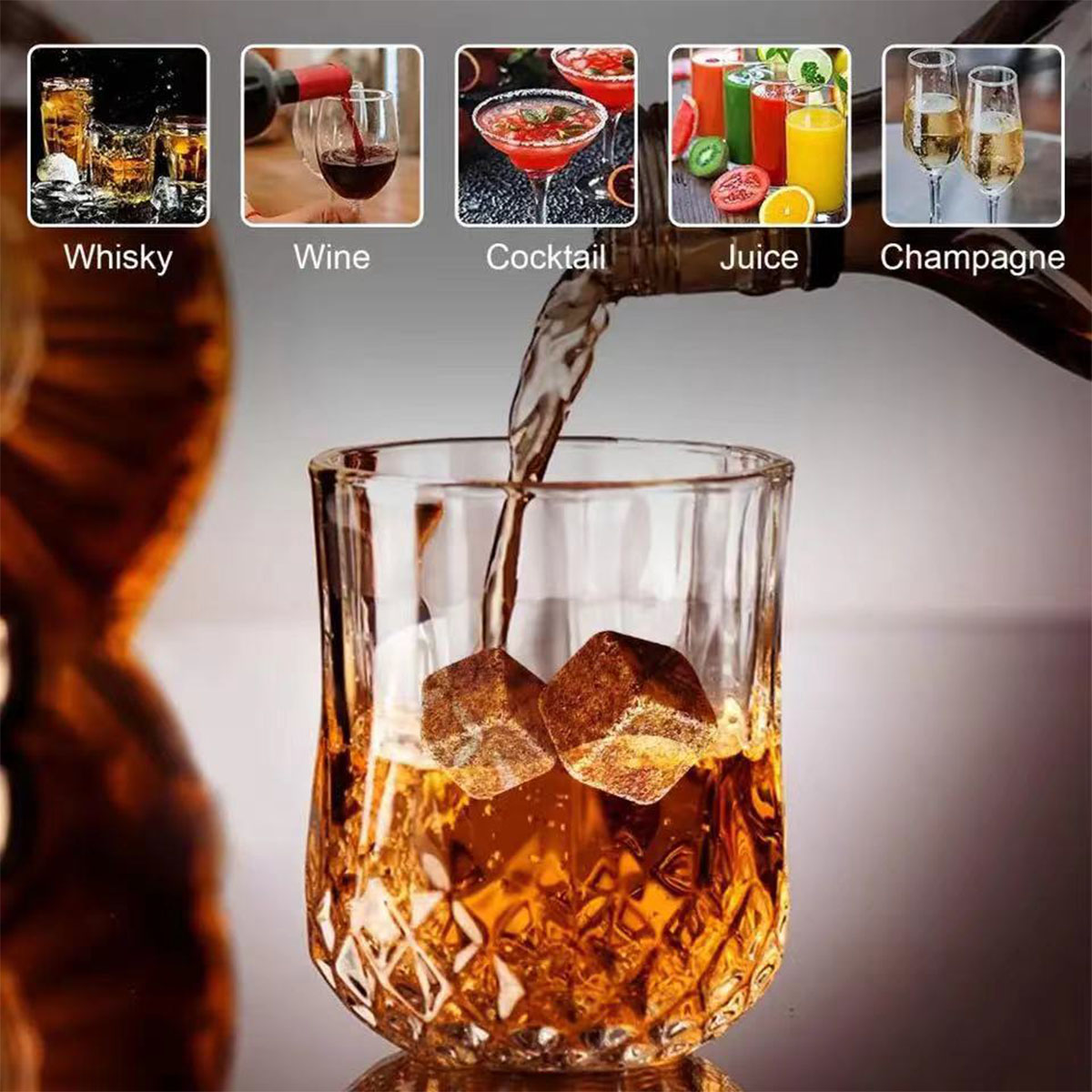 Ensemble de verres à pierres à - Whiskey Stone Set avis et prix
