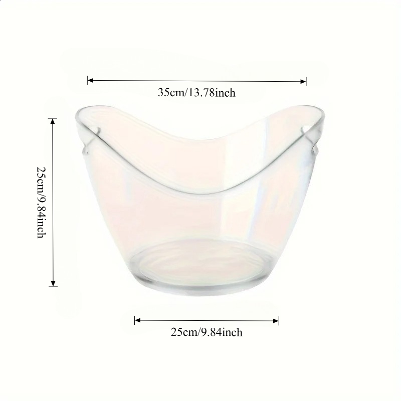 Seau à glace transparent 8L gr - Wine Beer Holder avis et prix