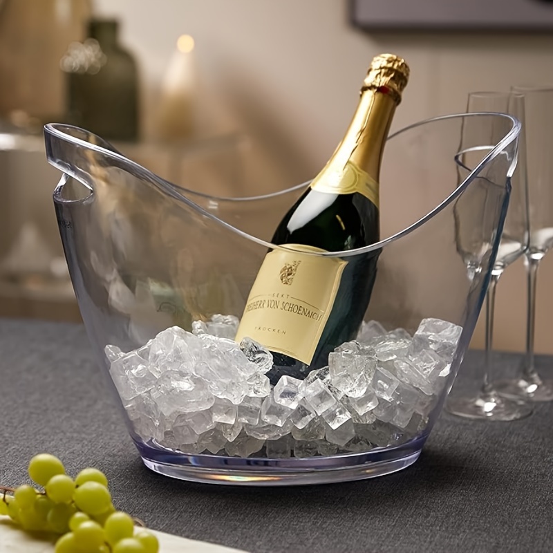 Seau à glace transparent 8L gr - Wine Beer Holder avis et prix